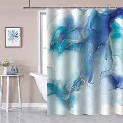 GENERICO - Cortina De Baño Ducha Moderna Tela Impermeable Decorativa