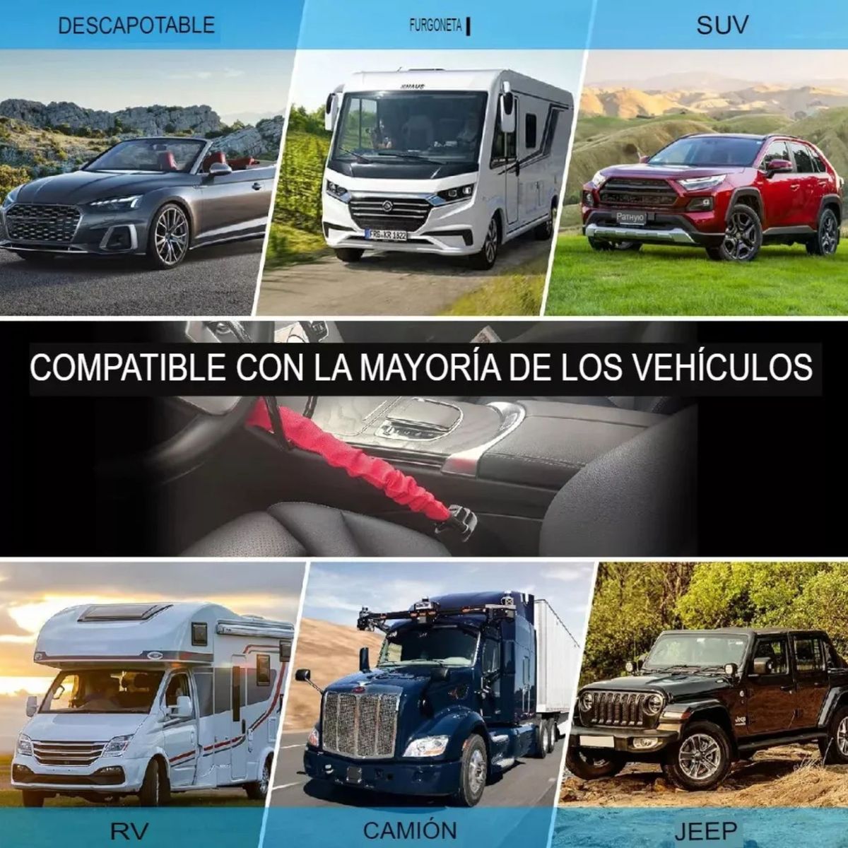 MOVI - Traba  Volante al Conector del  Cinturón de Seguridad — Defensa Total Contra Robos