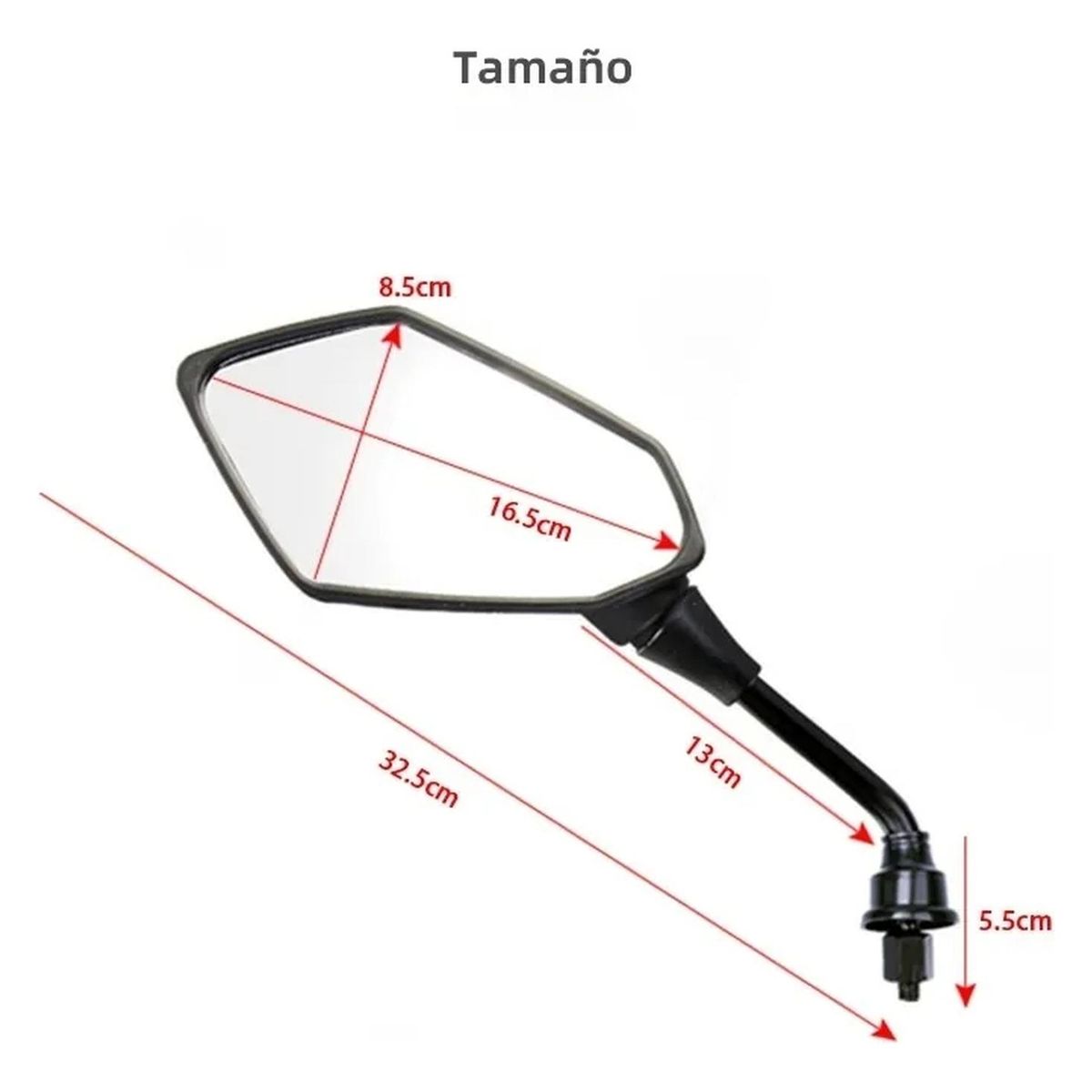 GENERICO - Espejos Para Motos Universal Hilo 10mm normal