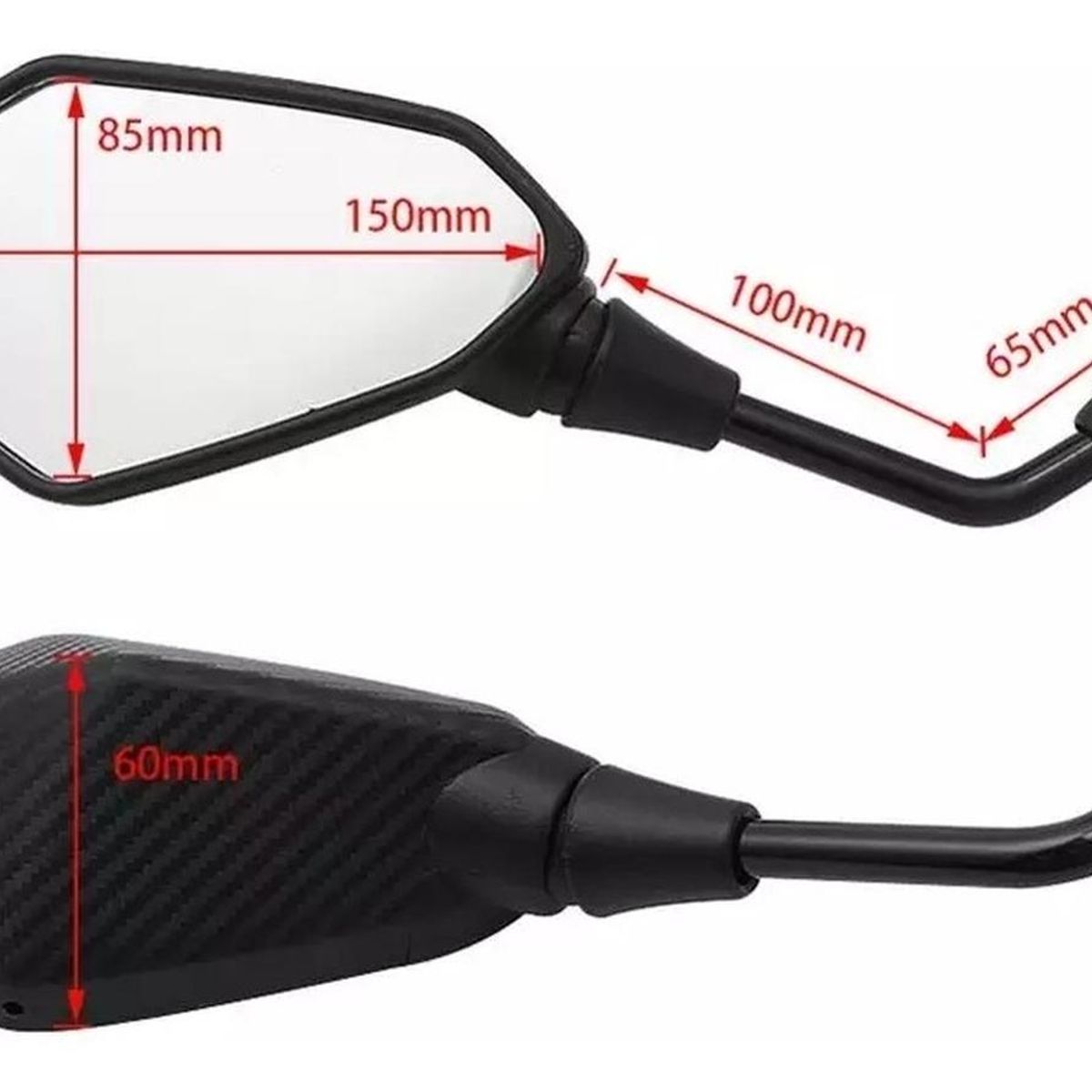GENERICO - Espejos Para Cf Moto 150 - 250 - 300 - 400 - 650 - 450