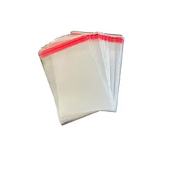 GENERICO - Bolsas Celofan 10cm x 15cm con Adhesivo 100 Unidades