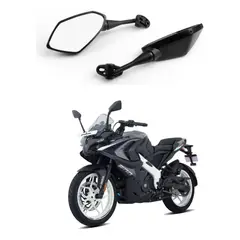 GENERICO - Espejos Deportivos Para Moto Bajaj Pulsar Rs 200