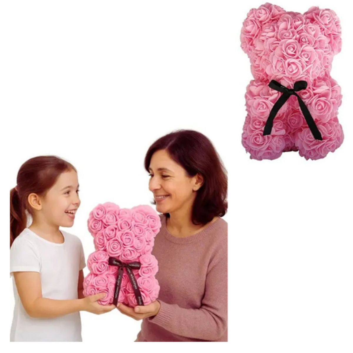 MOVI - Oso Pétalos de Rosa color Rosado