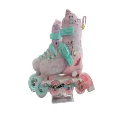 GENERICO - PATIN LINEAL CON LUCES Y KIT TALLA M 35-38 ROSA2