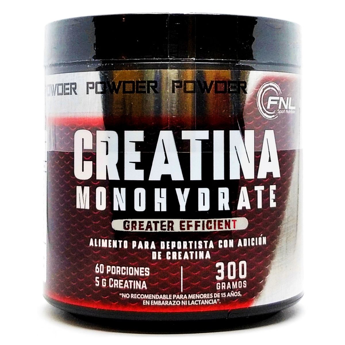 FNL - Creatina Monohidratada 300g Sin Sabor Fitness - Fnl