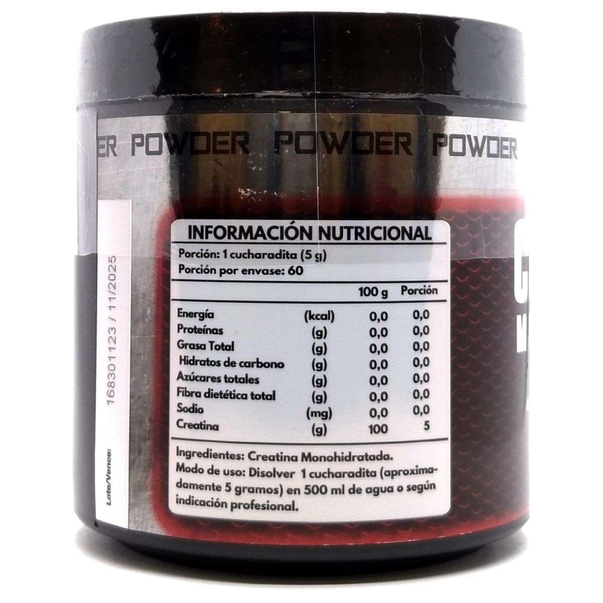 FNL - Creatina Monohidratada 300g Sin Sabor Fitness - Fnl