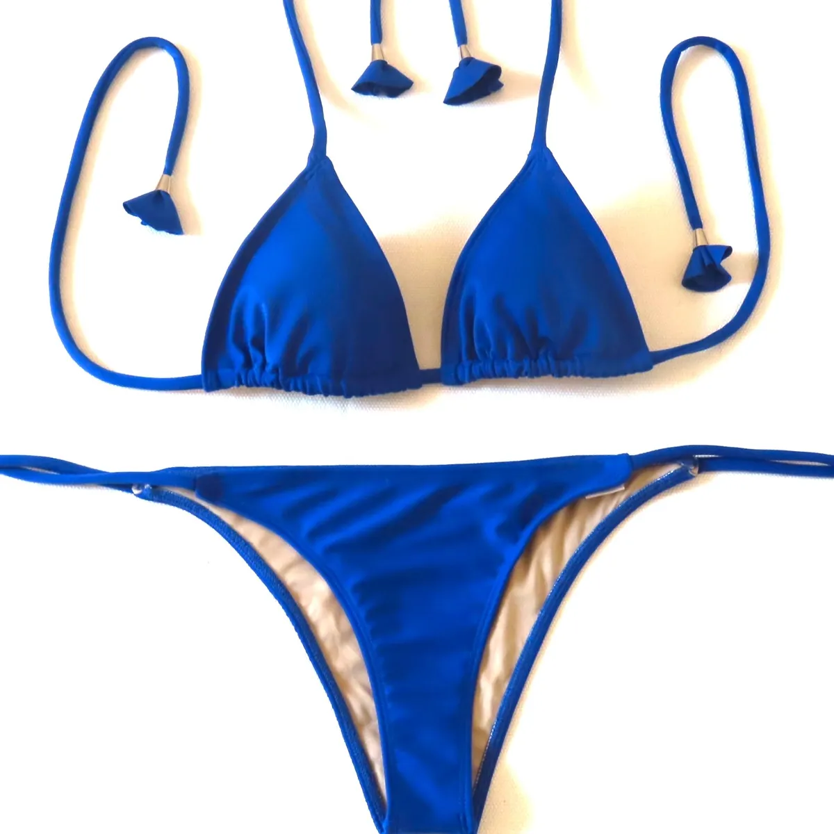 CREA PRINT - Traje de Baño  Bikini  mod. Chocolate  Triángulos