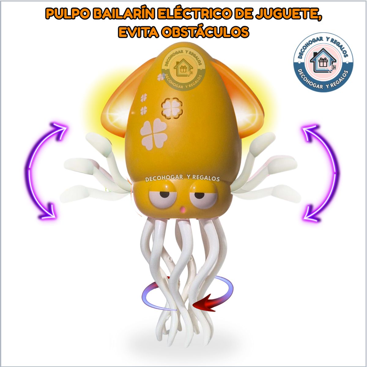 GENERICO - Juguete Pulpo Bailarín Músical Para Niños Con Led Y Música