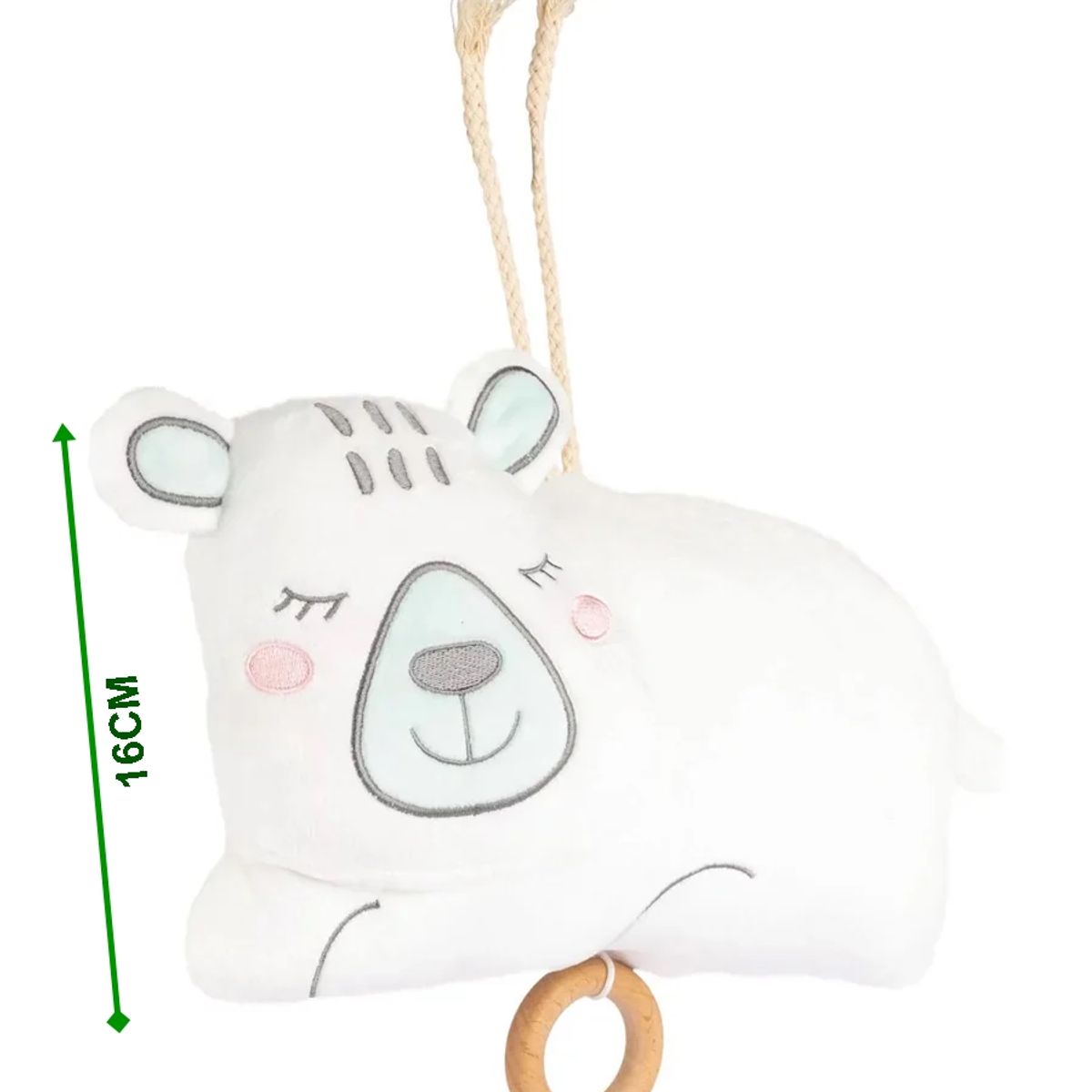 GENERICO - Juguete musical de peluche para apego de bebé OSO POLAR