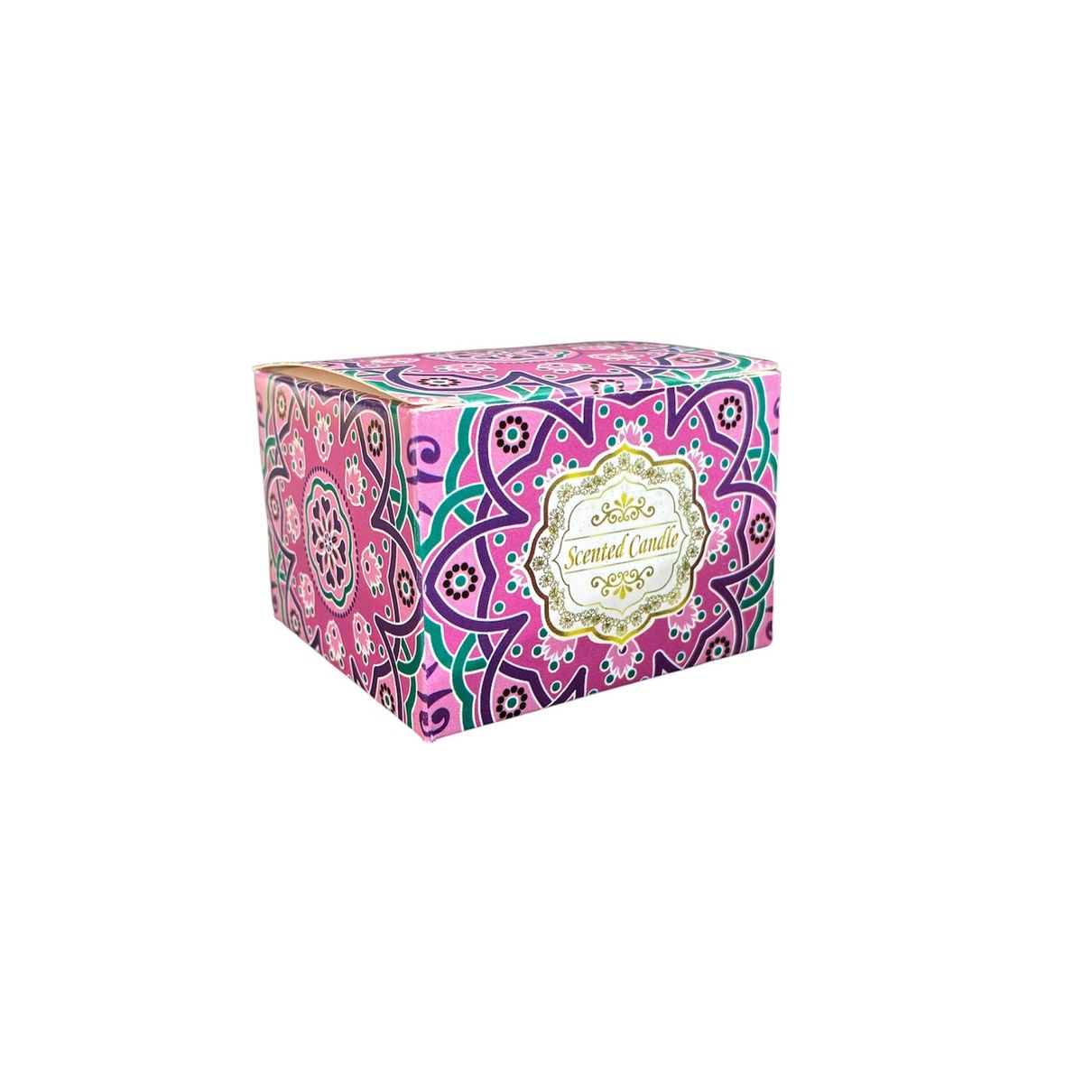 GENERICO - Vela Aromatica Diseño Mandala Aroma Rosa