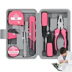 GENERICO - Kit De Herramientas Pequeñas De 13 Piezas Con Caja Para Hoga