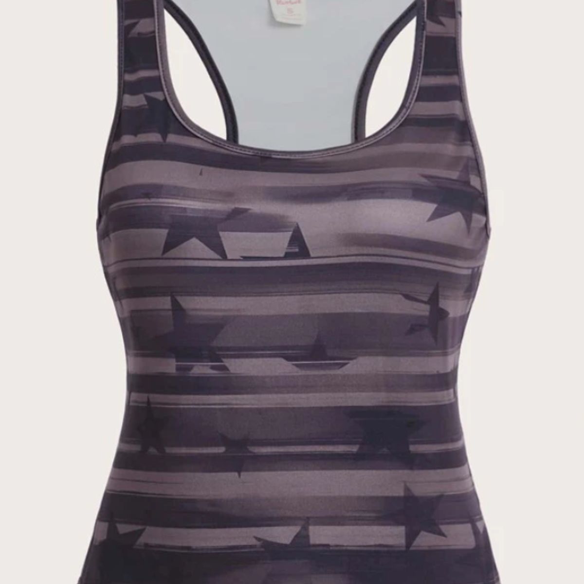 KIRAMA CLOTHING STORE - Tank top multicolor crop con estrellas y rayas