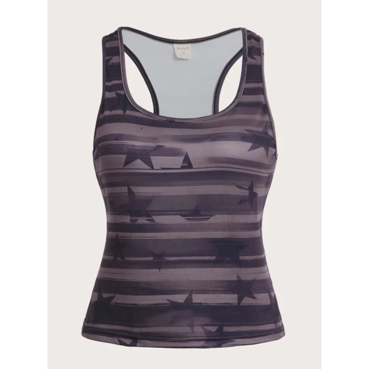 KIRAMA CLOTHING STORE - Tank top multicolor crop con estrellas y rayas