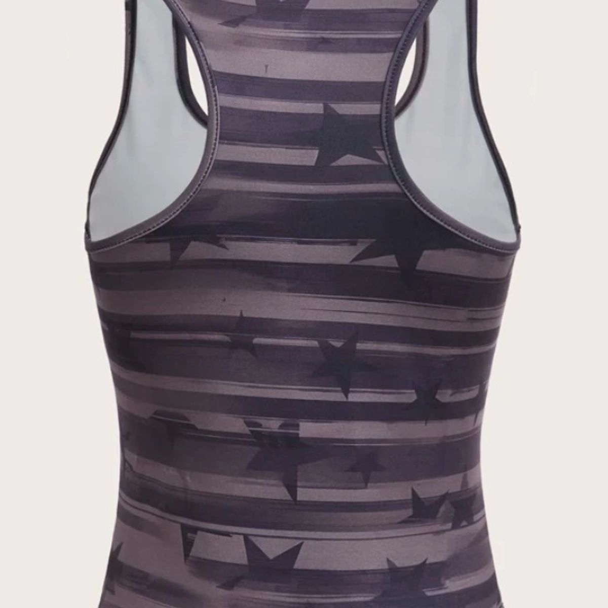 KIRAMA CLOTHING STORE - Tank top multicolor crop con estrellas y rayas