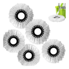 KINDA NICE - 5u Recambio De Cabezal De Mopas Giratorias Repuesto Mopa