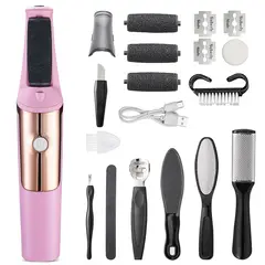 SLOWTON - Removedor Quita Callos Eléctrico Para Pie Recargable Rosa