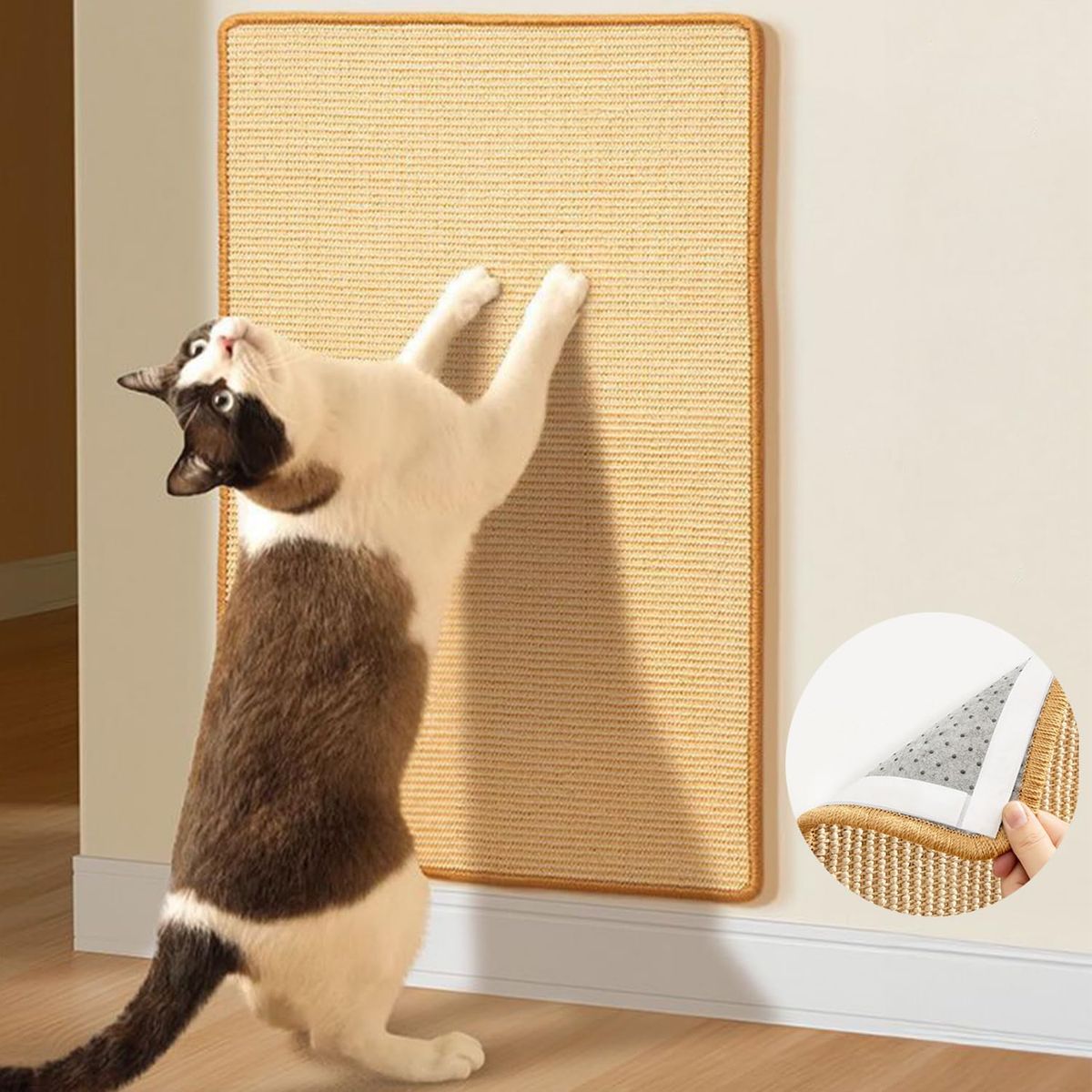 GENERICO - 40x60cm Rascadores Para Gato Apete Scratcher De Velcro Para Gatos