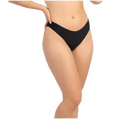 HIPSY SWIMWEAR - Tanga traje de baño colaless Upless scrunch negro