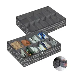 KINDA NICE - 2u Caja De Almacenamiento Plegable Organizador De Zapatos