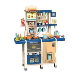 GENERICO - Cocina de Juguete Azul de 100 cm con 65 Piezas Interactivas