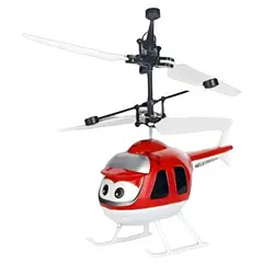 GENERICO - Helicóptero Infantil Rojo con Control Remoto Juguete Interactivo