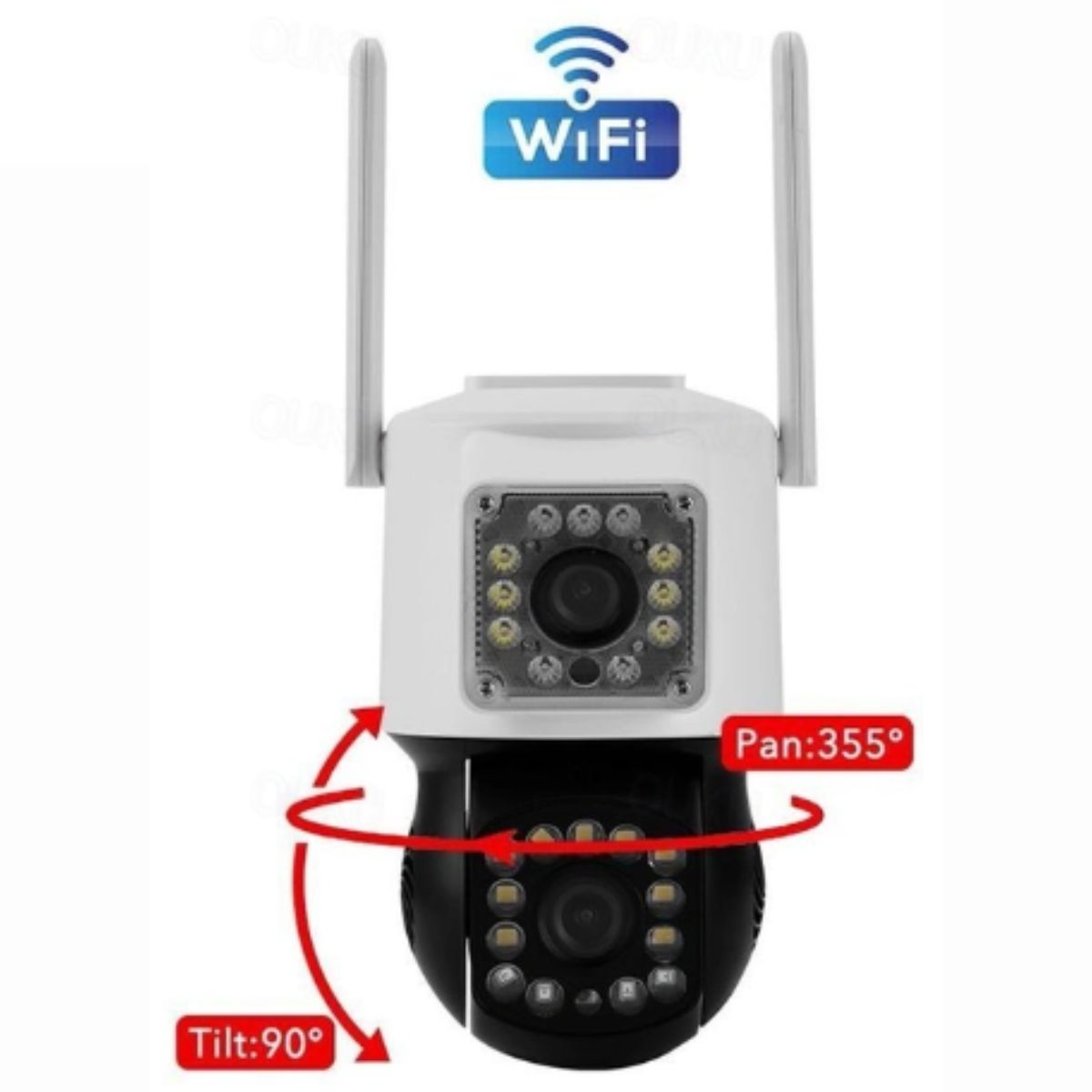 GENERICO - Cámara WIFI 2 Mp Doble Lente