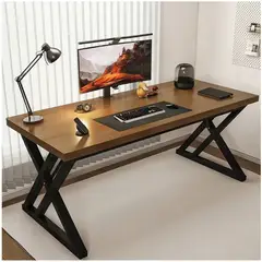 VIDITA - Escritorio Oficina 140cm Estructura Metálica Grueso 30mm Metal Madera