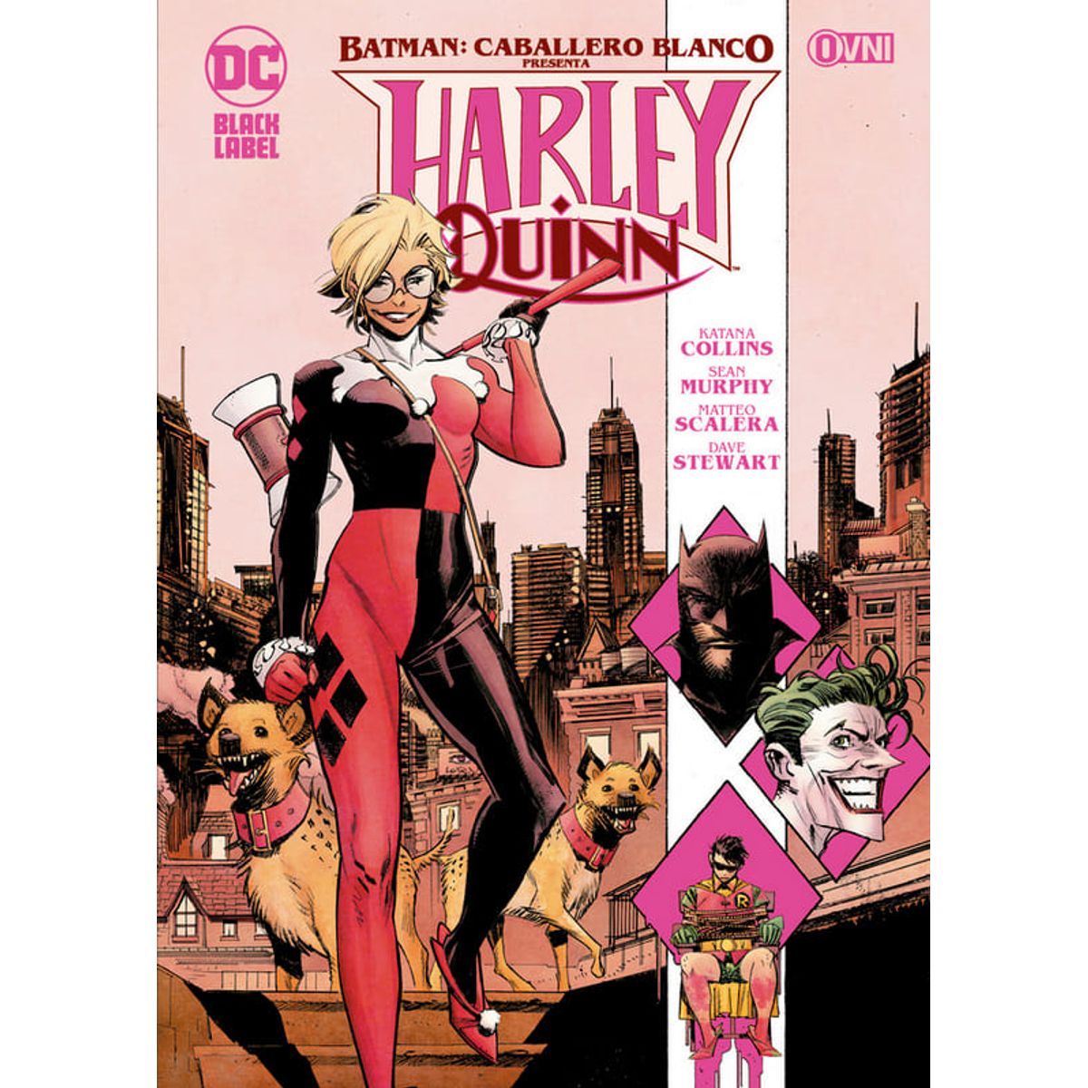 OVNI PRESS - Comic Batman Caballero Blanco Presenta Harley Quinn Black Label Ovni Press