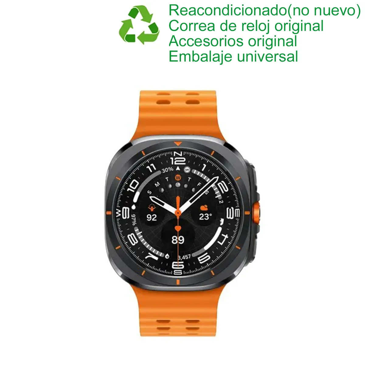 SAMSUNG - Samsung Galaxy Watch Ultra 2025 47mm LTE-Titanium Gray-Reacondicionado SemiNuevo