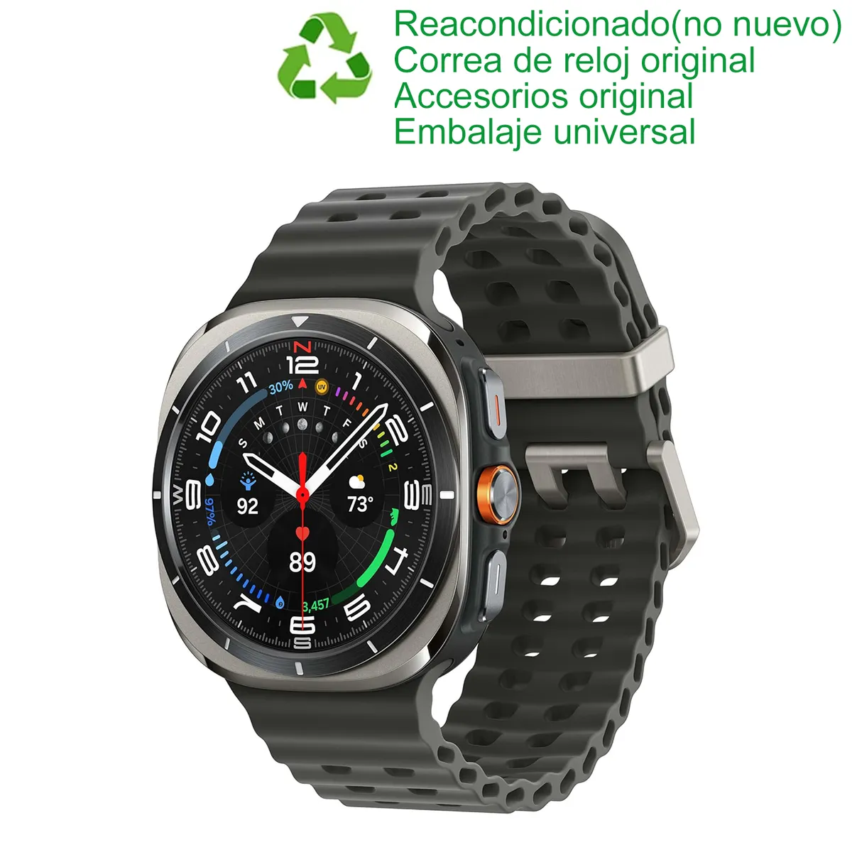 SAMSUNG - Samsung Galaxy Watch Ultra 2025 47mm LTE-Titanium Plata-Reacondicionado SemiNuevo