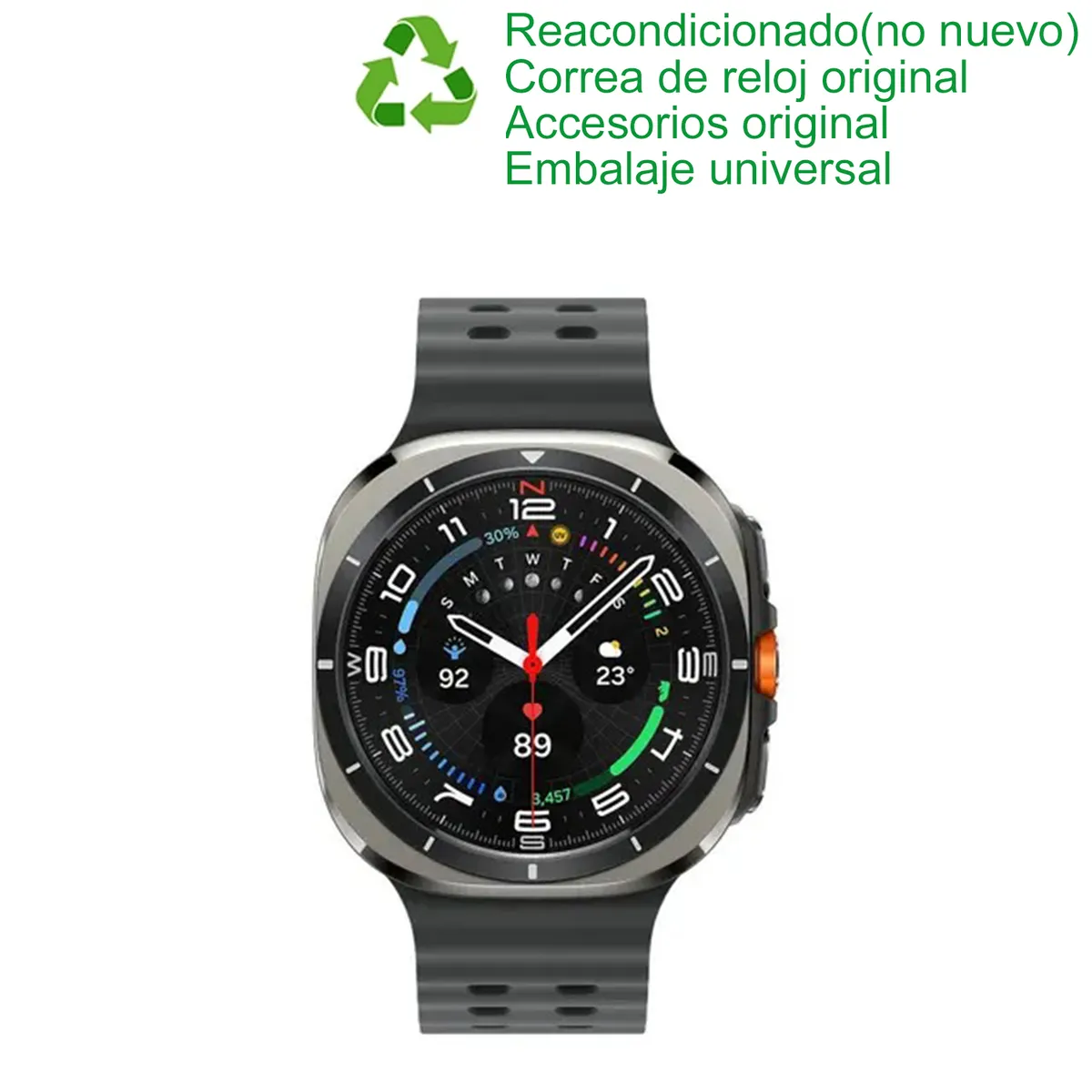 SAMSUNG - Samsung Galaxy Watch Ultra 2025 47mm LTE-Titanium Plata-Reacondicionado SemiNuevo