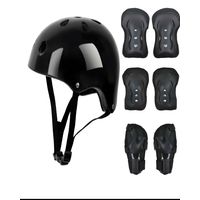 KIT DE PROTECCIÓN INFANTIL PARA PATINES NEGRO