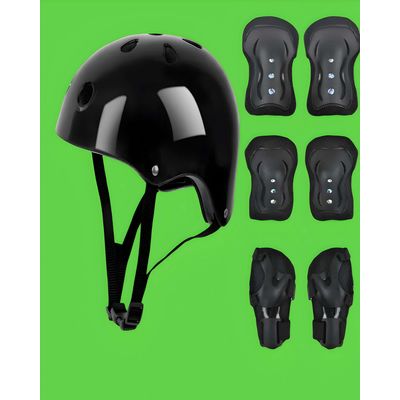 Imagen 2 del producto KIT DE PROTECCIÓN INFANTIL PARA PATINES NEGRO