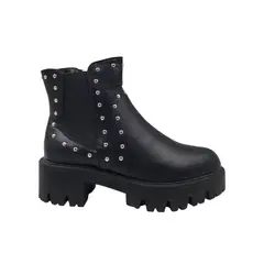 HERIEL - Botín Negro Tachas Mujer
