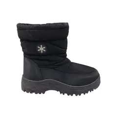 HERIEL - Bota Negra Impermeable Mujer