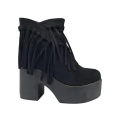 HERIEL - Botín Negro Plataforma Mujer