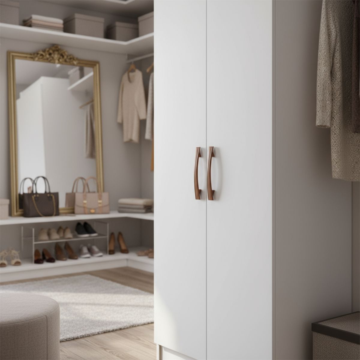 EXIT - Clóset de 2 Puertas 4 Repisas 50x183x36 cm Blanco - Ibiza