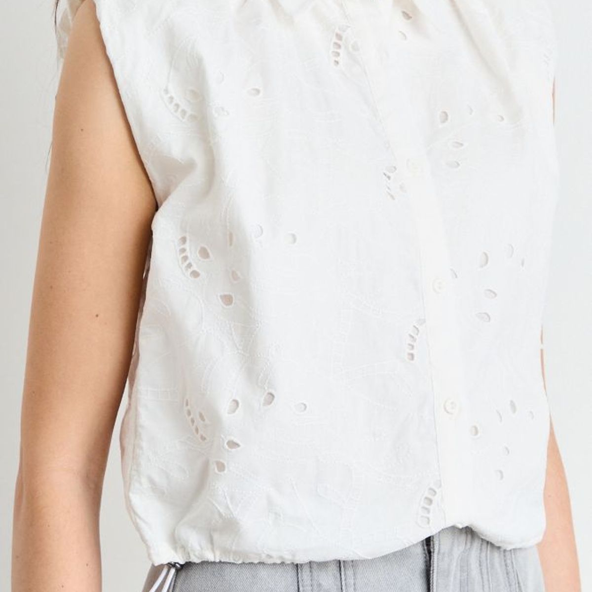 IO - Blusa Lisa Mujer Crudo Io