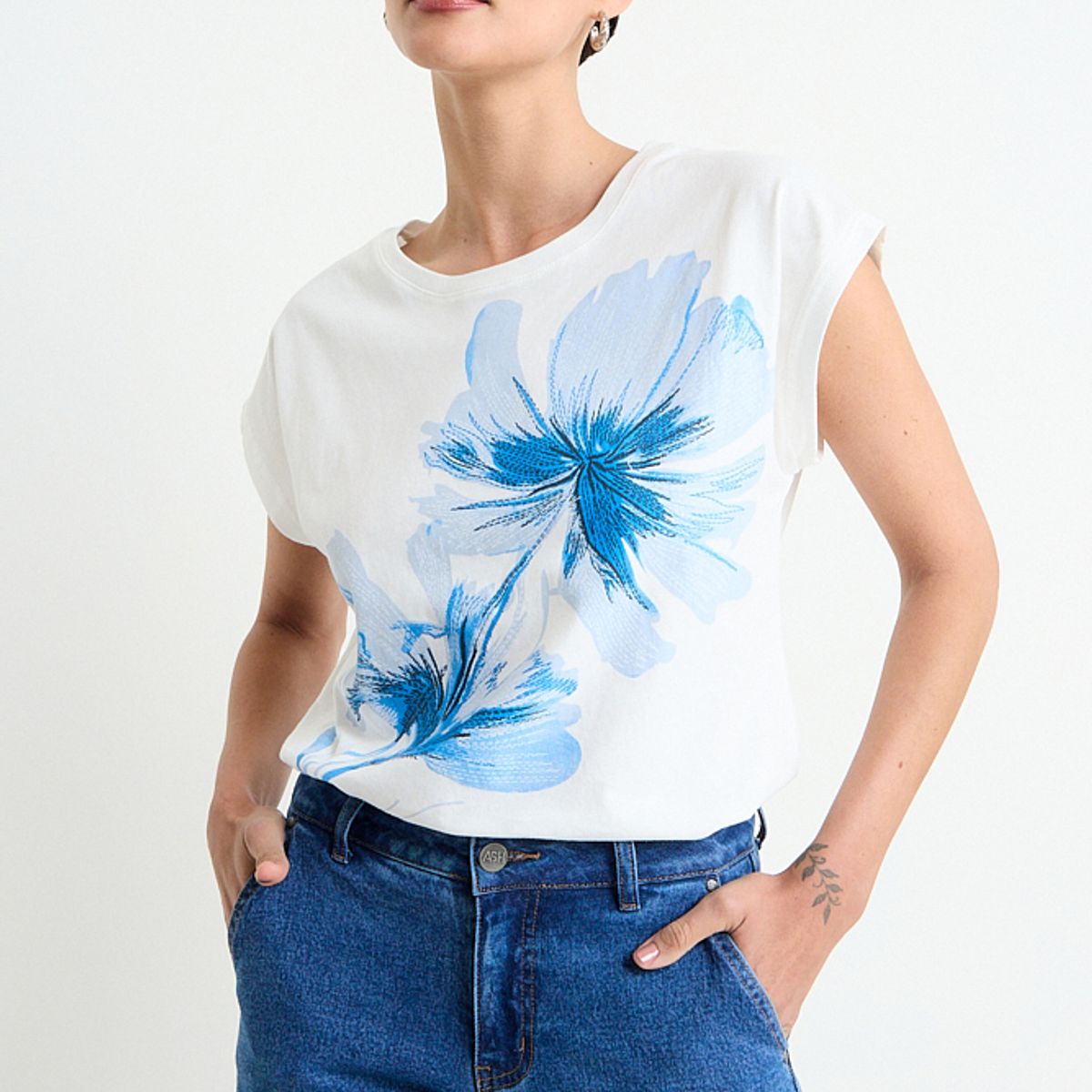 ASH - Polera Fantasia Mujer Crudo Ash