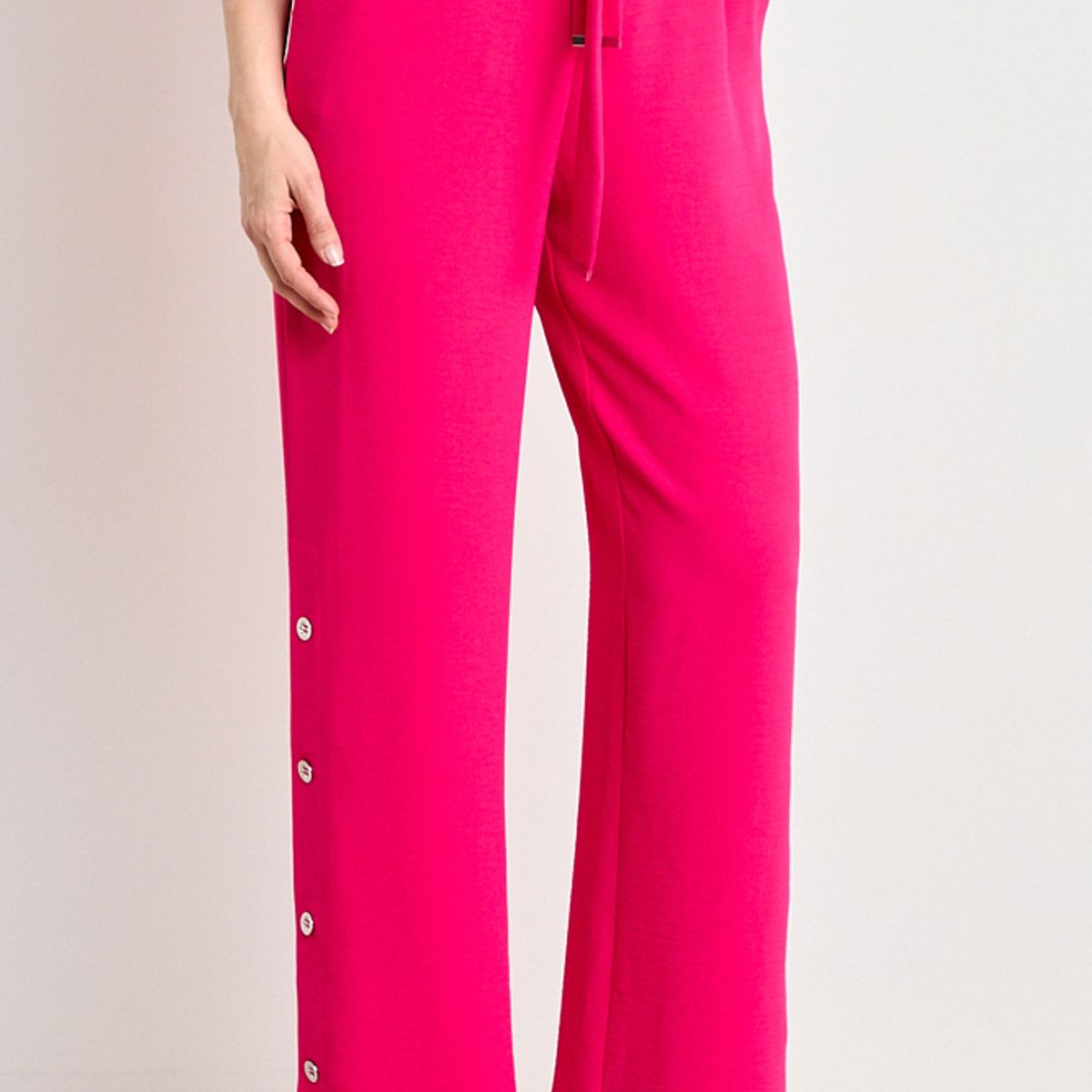 ASH - Pantalon Liso Recto Mujer Fucsia Ash