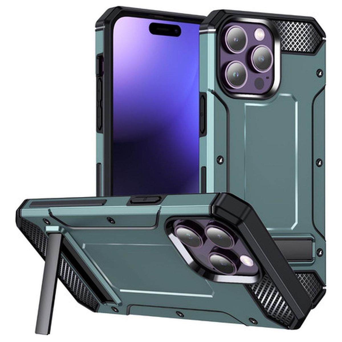 GENERICO - Carcasa Grado Militar Para iPhone 15 Pro Max - Verde