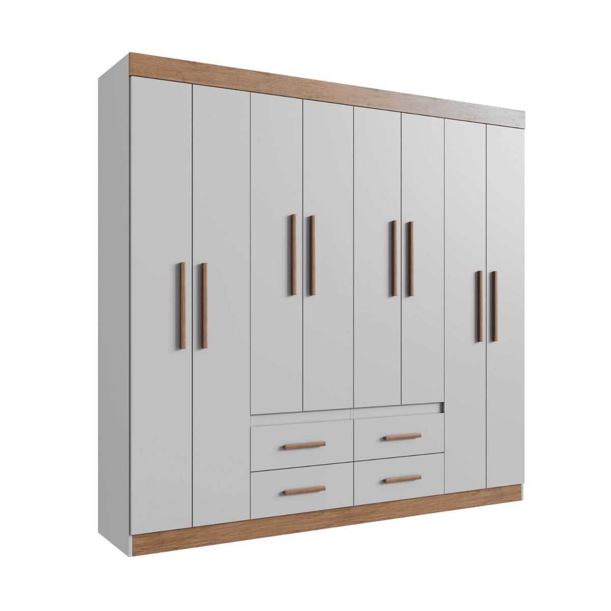 EXIT - Clóset 8 Puertas 4 Cajones 7 Repisas 206x200x45cm Las Vegas