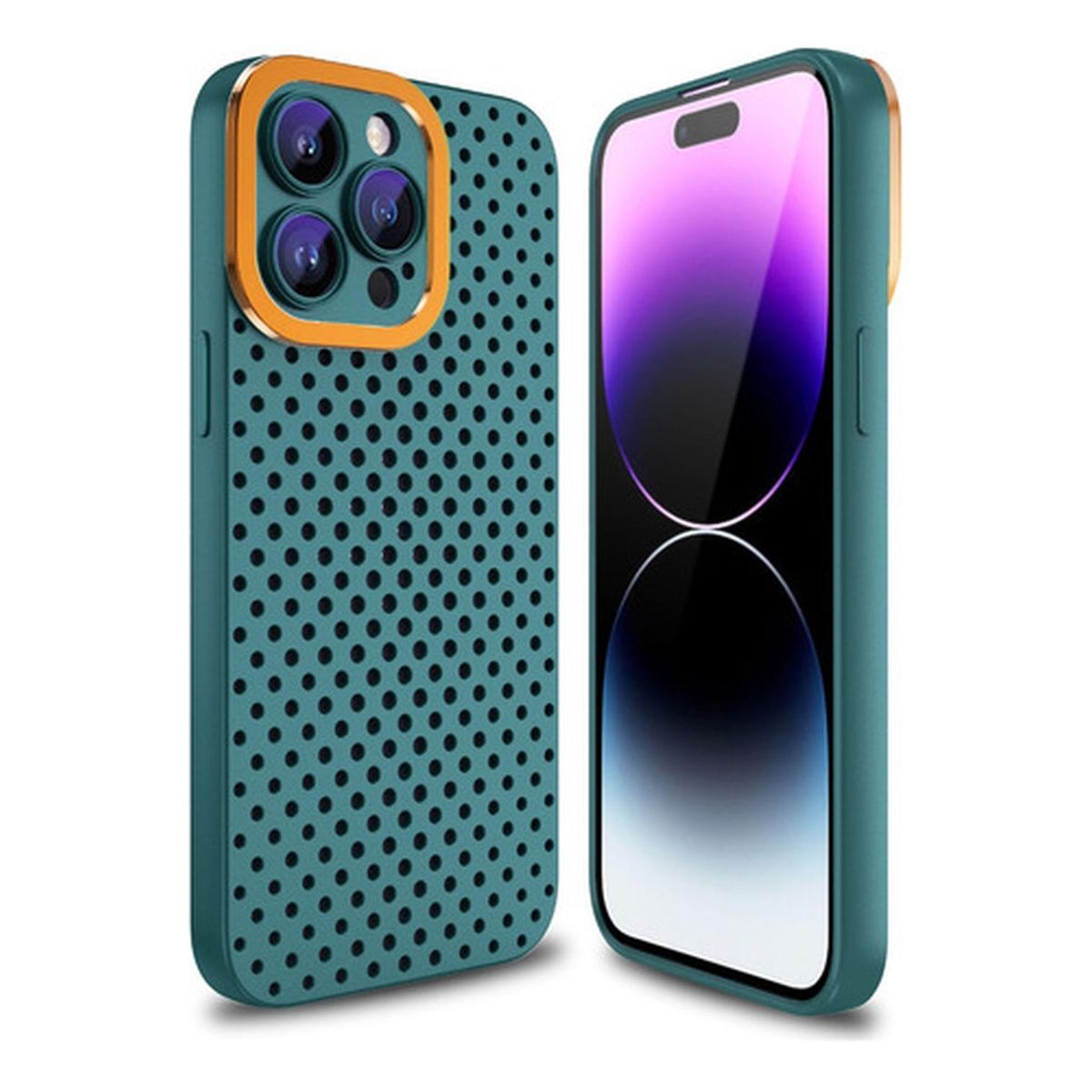 GENERICO - Carcasa Vent Para iPhone 15 - Verde