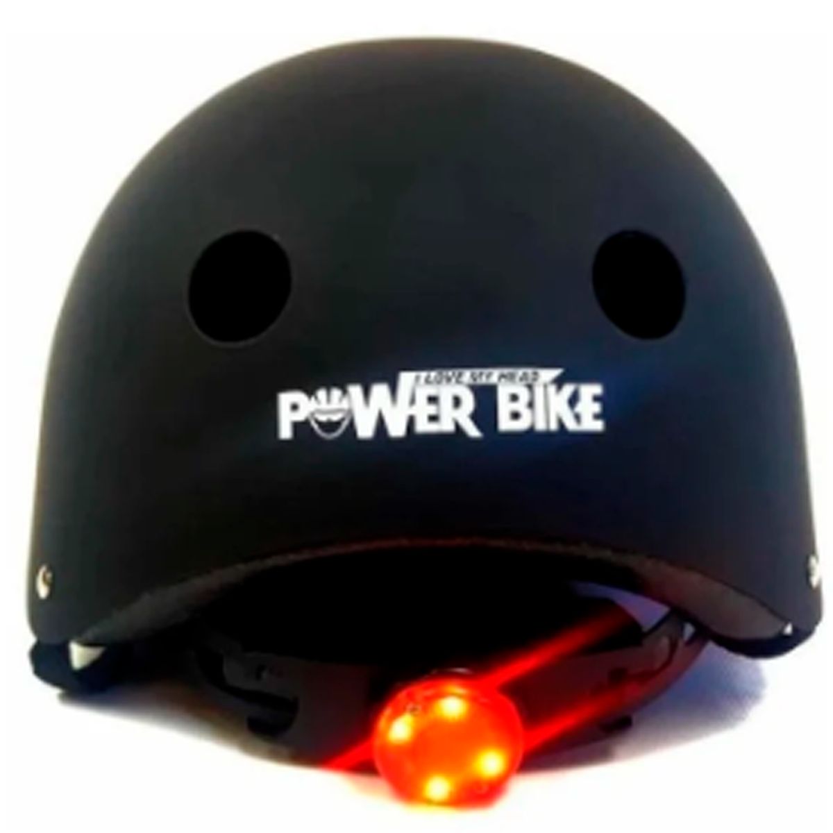 POWERBIKE - Casco Urbano con Luz Negro Talla S