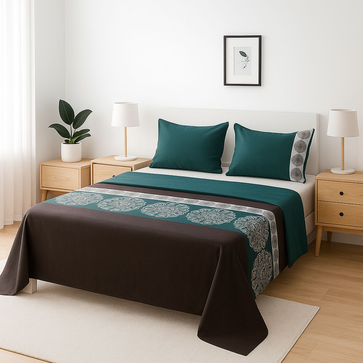 ARMONIA - Juego sábanas clásicas formato 775 144 hilos KING 2½ P