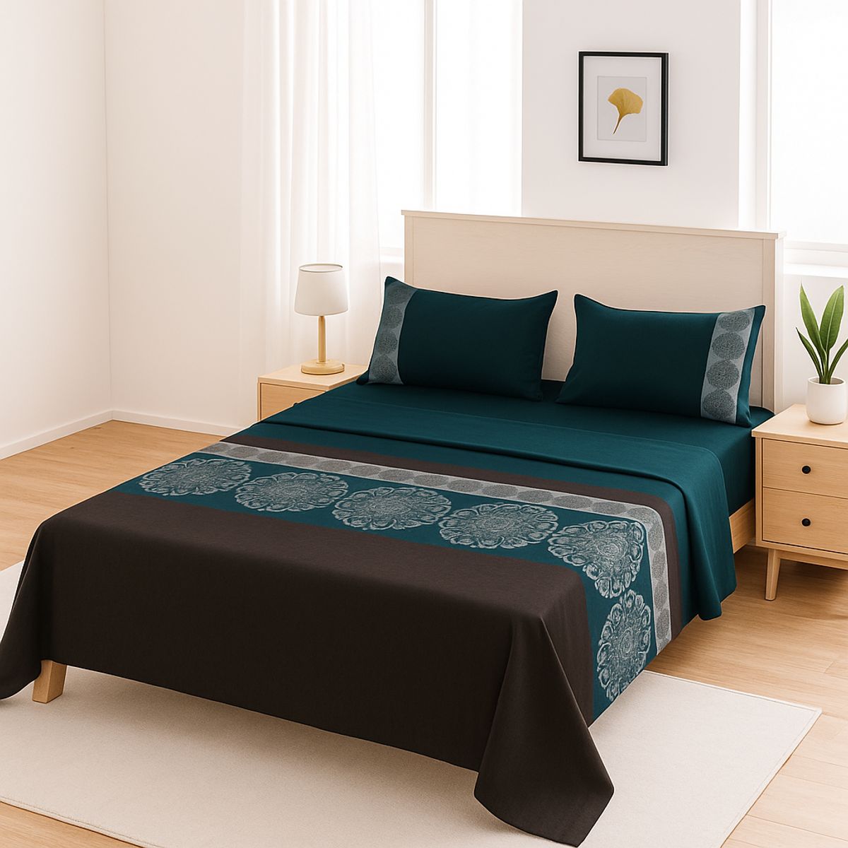 ARMONIA - Juego sábanas clásicas formato 775 144 hilos KING 2½ P