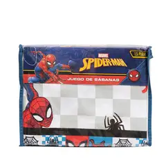 MASHINI - Juego De Sábanas Disney 1.5 Plazas - Nuevos Spiderman Letras