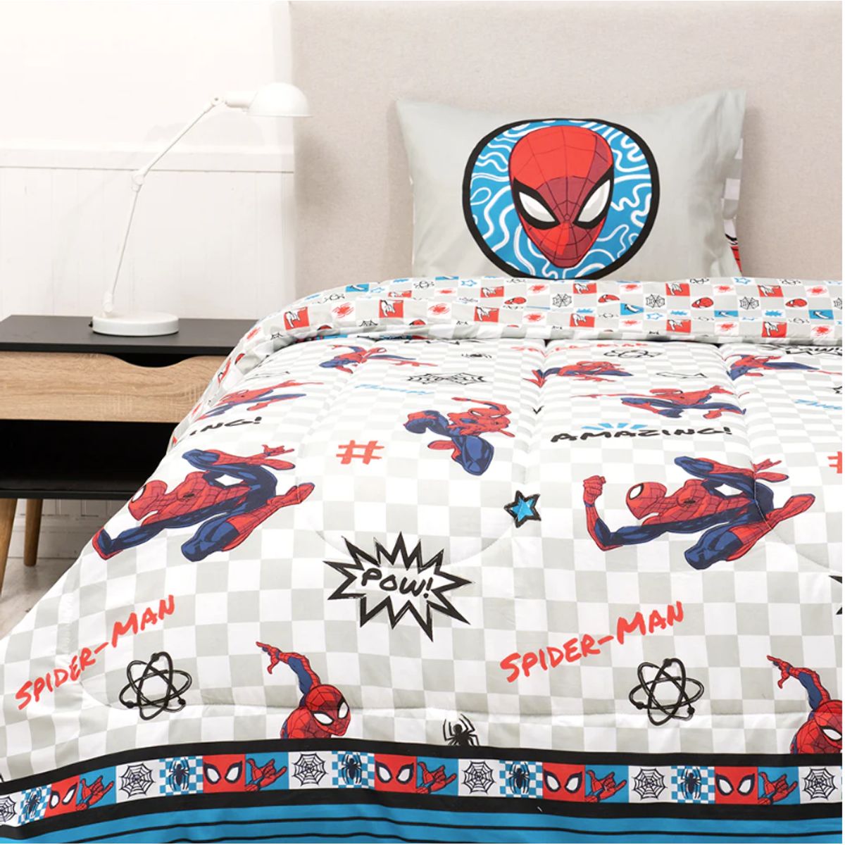 MASHINI - Plumón reversible Mashini  Nuevos Spiderman Letras  aptp para 1pl y 1.5 pl
