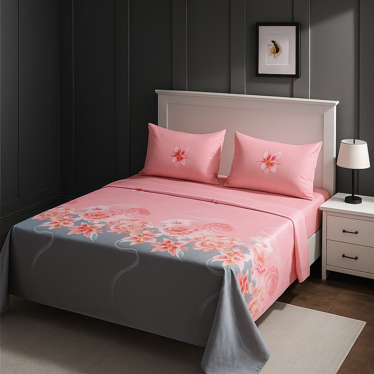 ARMONIA - Juego sábanas clásicas versión 762 144 hilos KING 2½ P