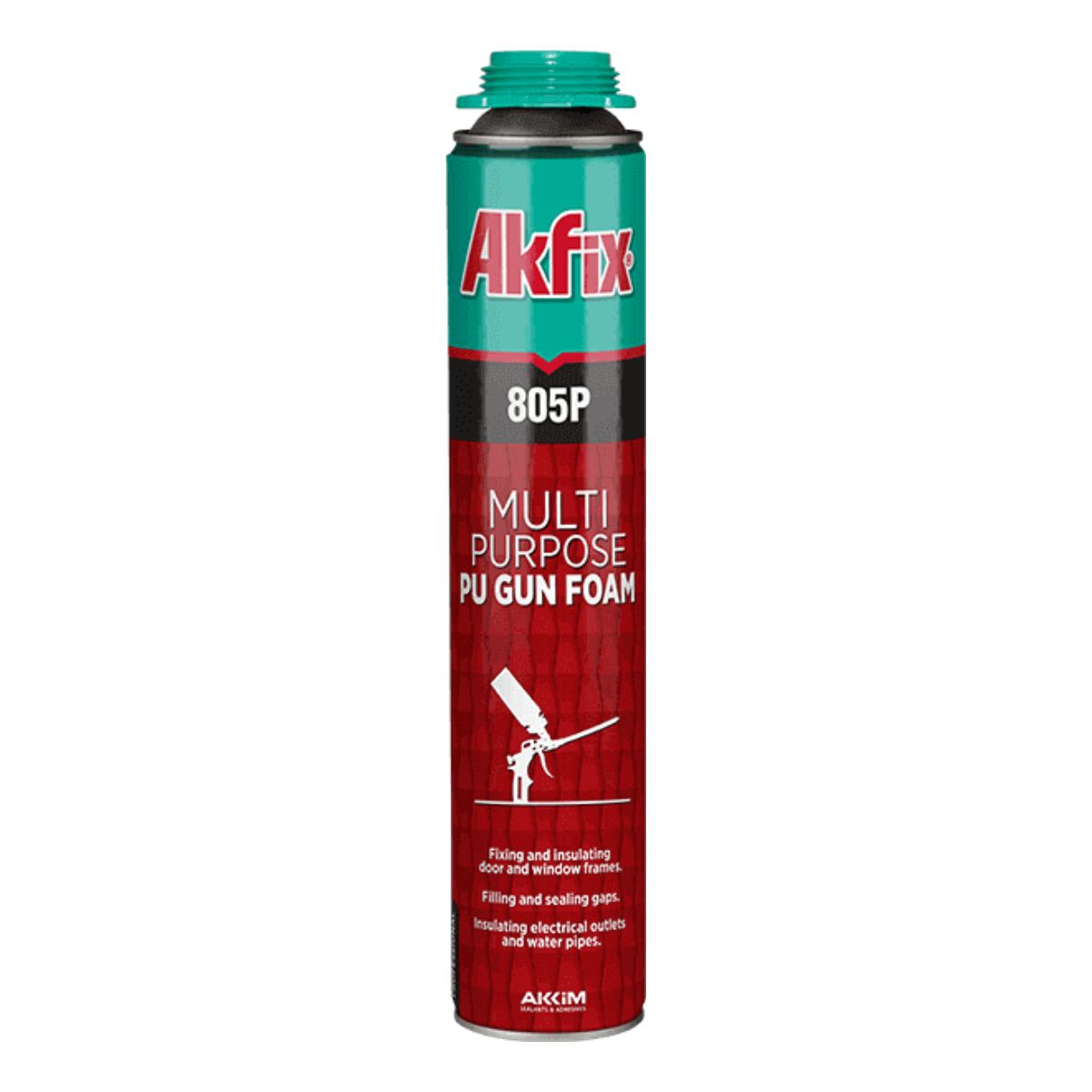 AKFIX - Espuma Poliuretano 805P Baja Expansión Multiusos 750ml